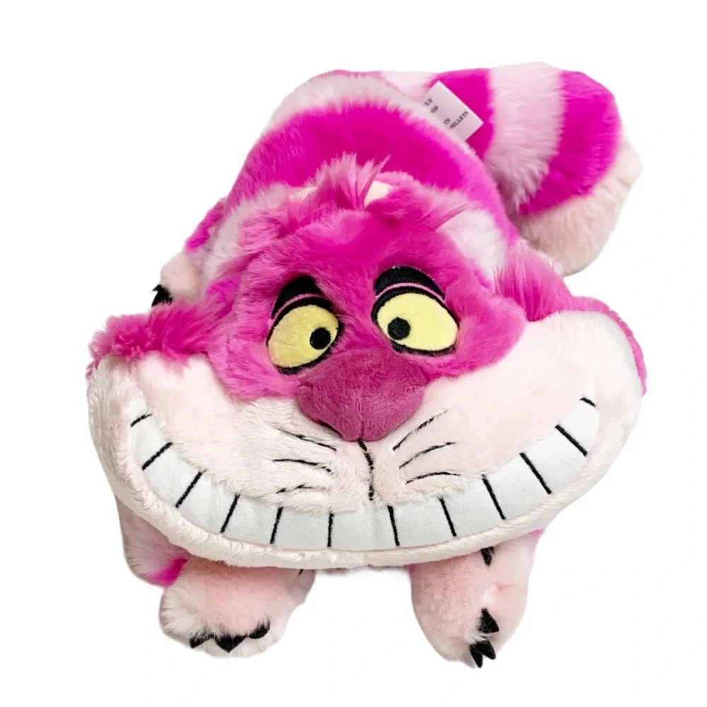 Disney Store Exclusive Cheshire Cat Plush 20” Pink Striped Vintage - Picture 1 of 7